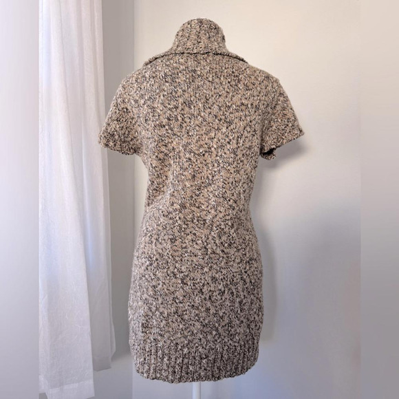 Vintage Y2K INC International Concepts Brown Short Sleeve Turtleneck Sweater - Picture 6 of 8